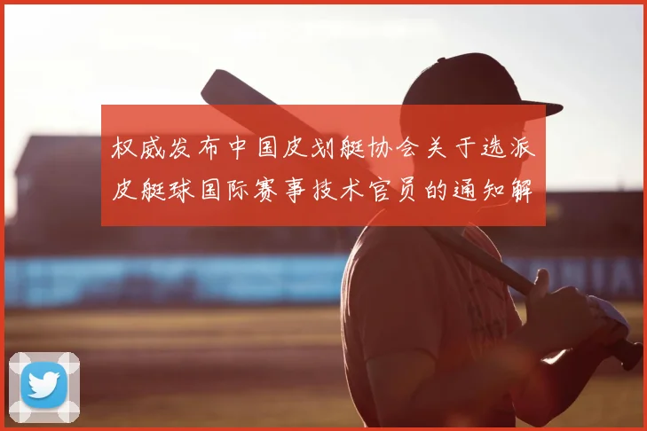 权威发布中国皮划艇协会关于选派皮艇球国际赛事技术官员的通知解读